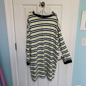 Oversized long sleeve casual dress